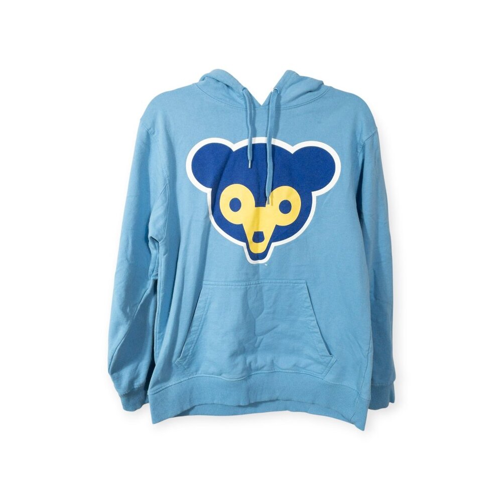 MLB Chicago Cubs 1968-1969 Cooperstown Felt Tek Patch Stitches Hoodie SZ M